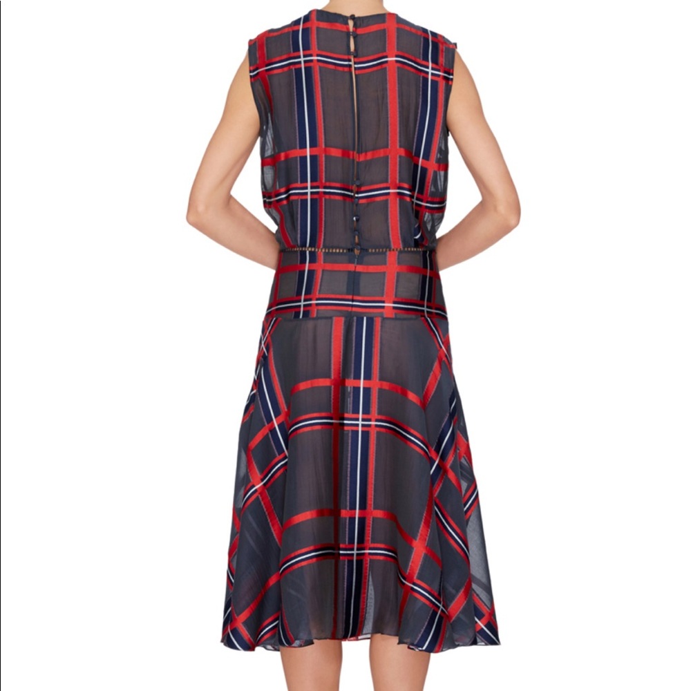 Silk Blend  Oxford Dress - Picture 3 of 4